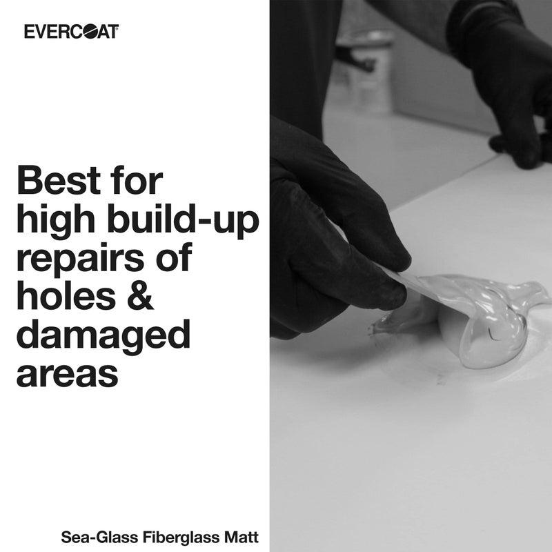 Evercoat Sea-Glass Fiberglass Mat - Fiberglass in Non-Woven State - 1.5 Oz - 9 Sq Ft - Image 2